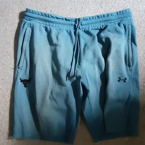 Under armour project rock Terry shorts Blue